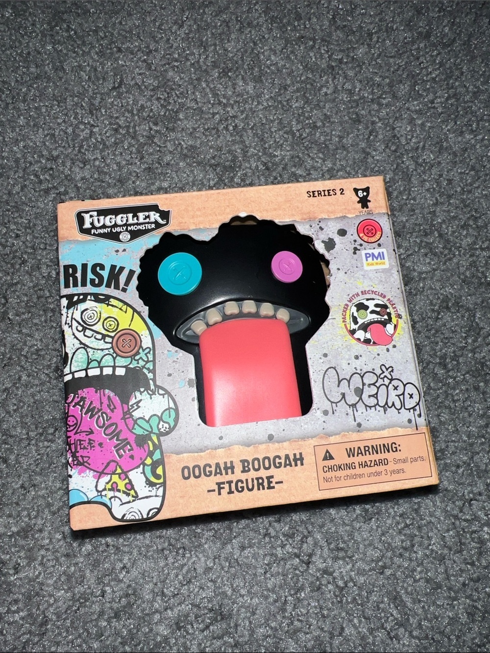 Fuggler Oogah Boogah Figure - Black & Pink Kids Action Toy